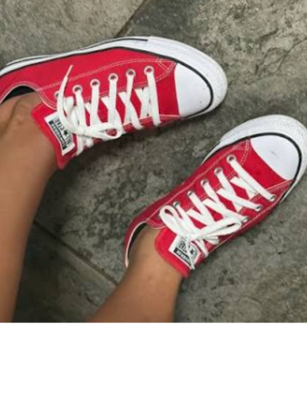 EUC CTAS Converse Classic vintage old school varsity red (9.5W; 7.5M) KICKS